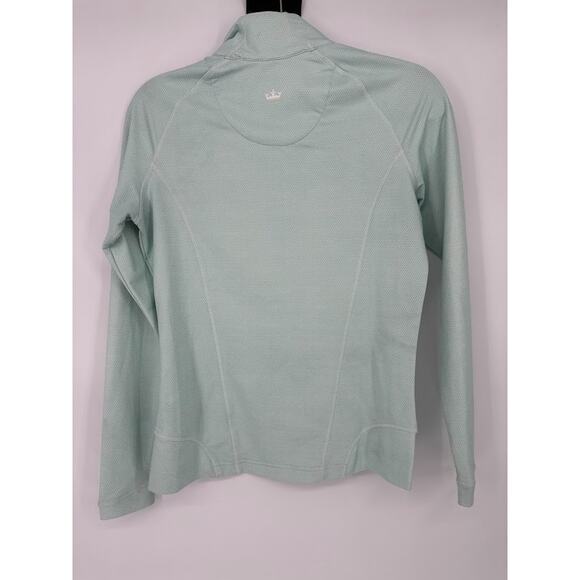 Peter Millar Pullover Women Small Green 1/4 Zip Wicking UPF 50 Golf IDI Gazeley - Picture 4 of 8